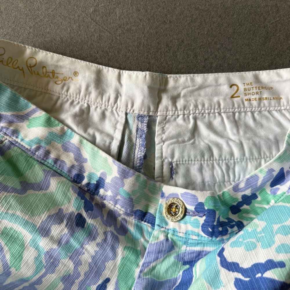 Lilly Pulitzer Women's Lilac Nice Buttercup Shorts 2 - Picture 7 of 8
